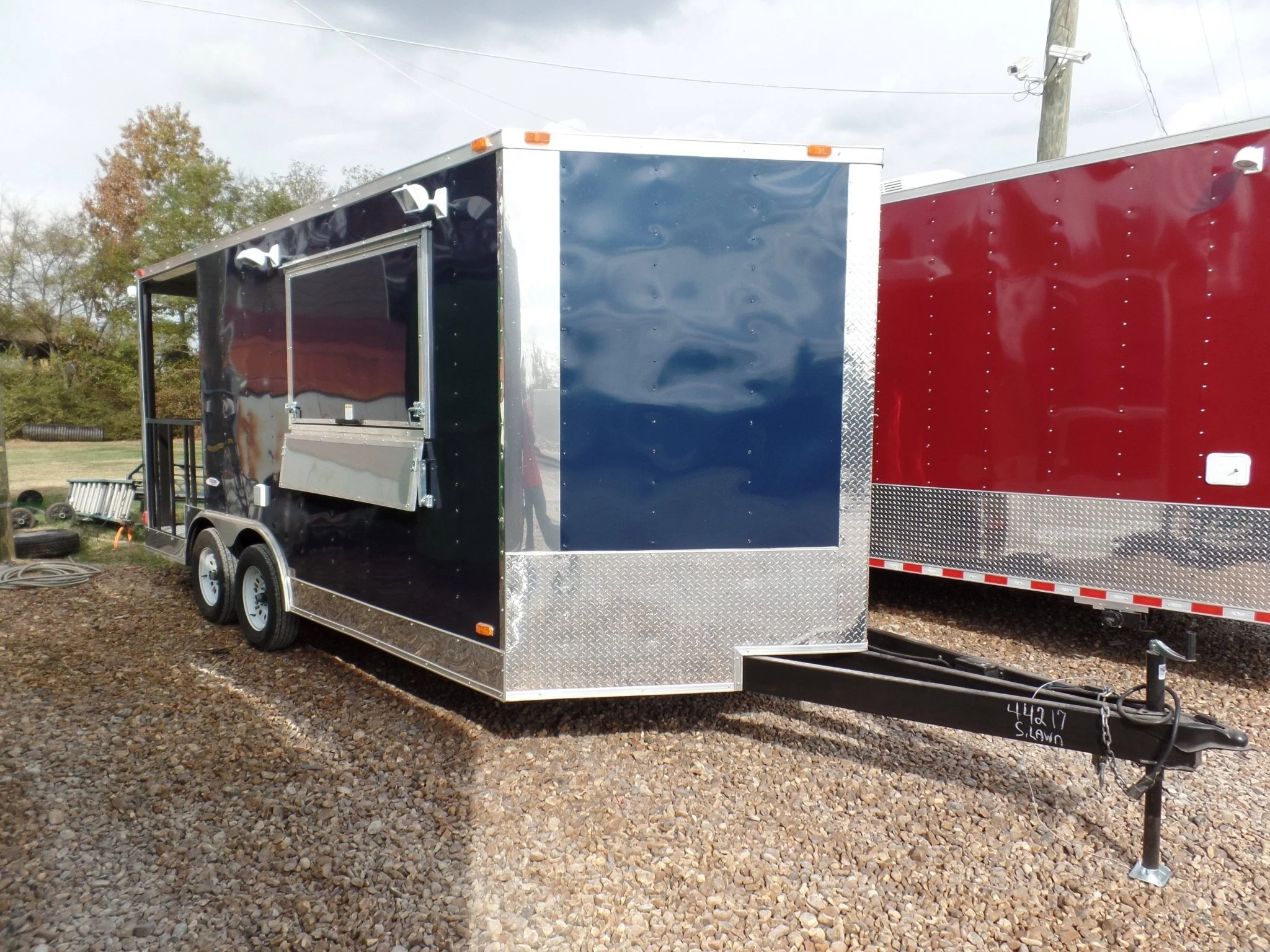 211-8.5-x-17-concession-trailer-indigo-blue-bbq-food-event-catering-15.webp 8.5' x 17' Concession Trailer Indigo Blue BBQ Food Event Catering