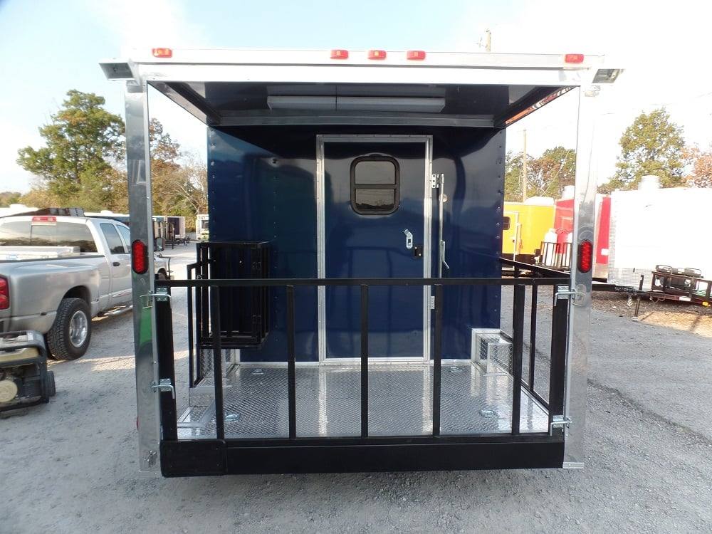 211-8.5-x-17-concession-trailer-indigo-blue-bbq-food-event-catering-3.jpg 8.5' x 17' Concession Trailer Indigo Blue BBQ Food Event Catering