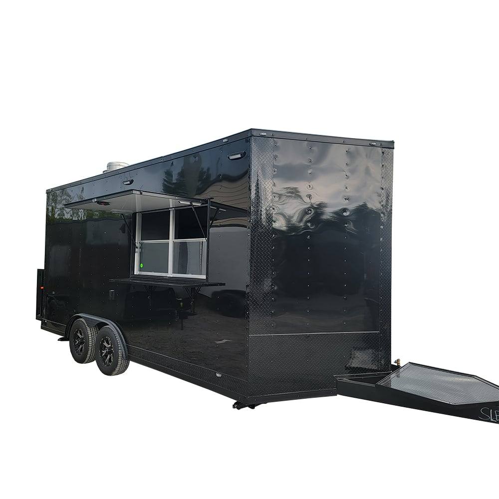 212-8.5-x-17-custom-concession-trailer-black-food-event-catering-1.jpg 8.5' X 17' Custom Concession Trailer Black Food Event Catering