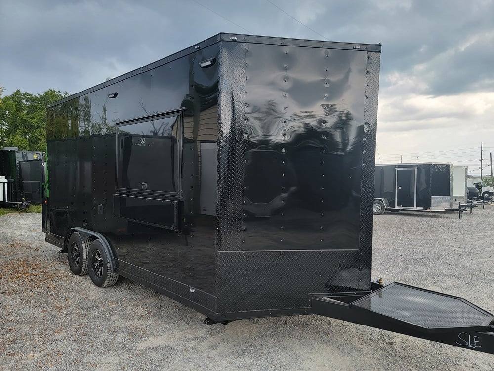 212-8.5-x-17-custom-concession-trailer-black-food-event-catering-2.jpg 8.5' X 17' Custom Concession Trailer Black Food Event Catering