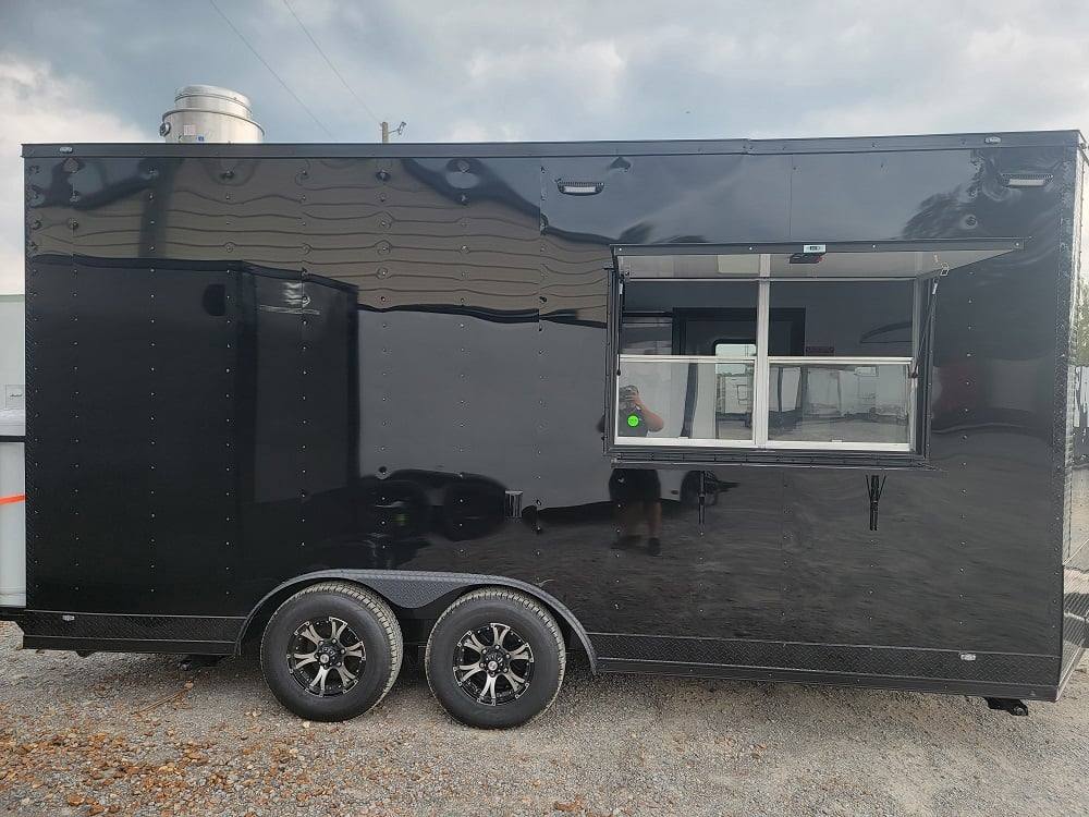 212-8.5-x-17-custom-concession-trailer-black-food-event-catering-4.jpg 8.5' X 17' Custom Concession Trailer Black Food Event Catering