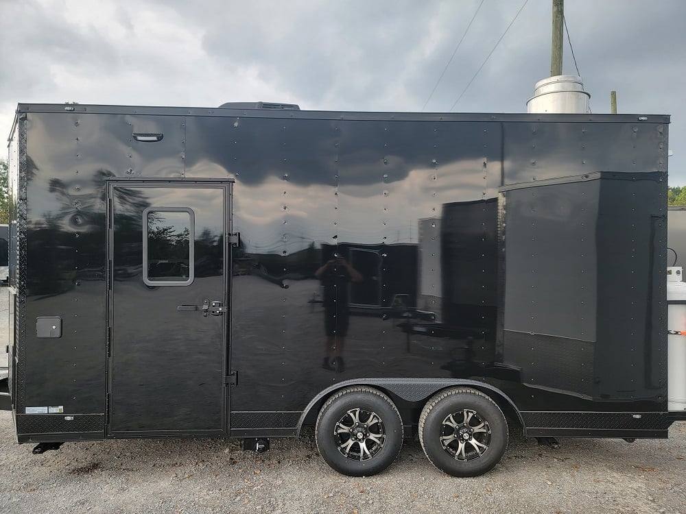 212-8.5-x-17-custom-concession-trailer-black-food-event-catering-6.jpg 8.5' X 17' Custom Concession Trailer Black Food Event Catering