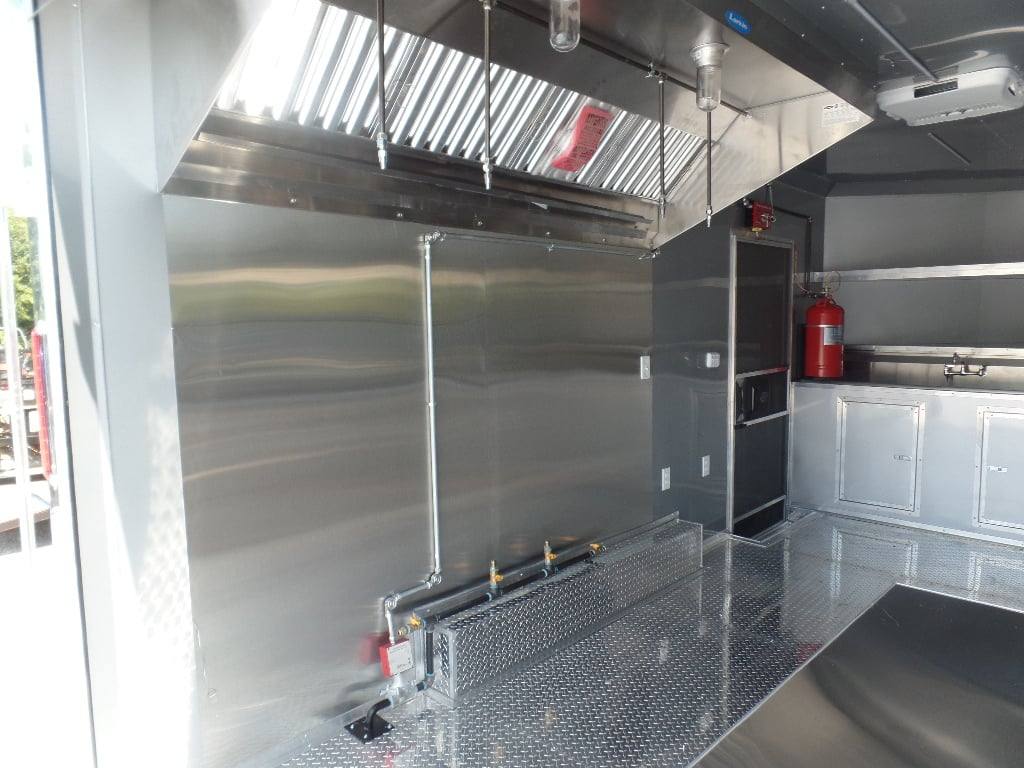 8.5' x 17' Indigo Blue Custom Concession Food Trailer