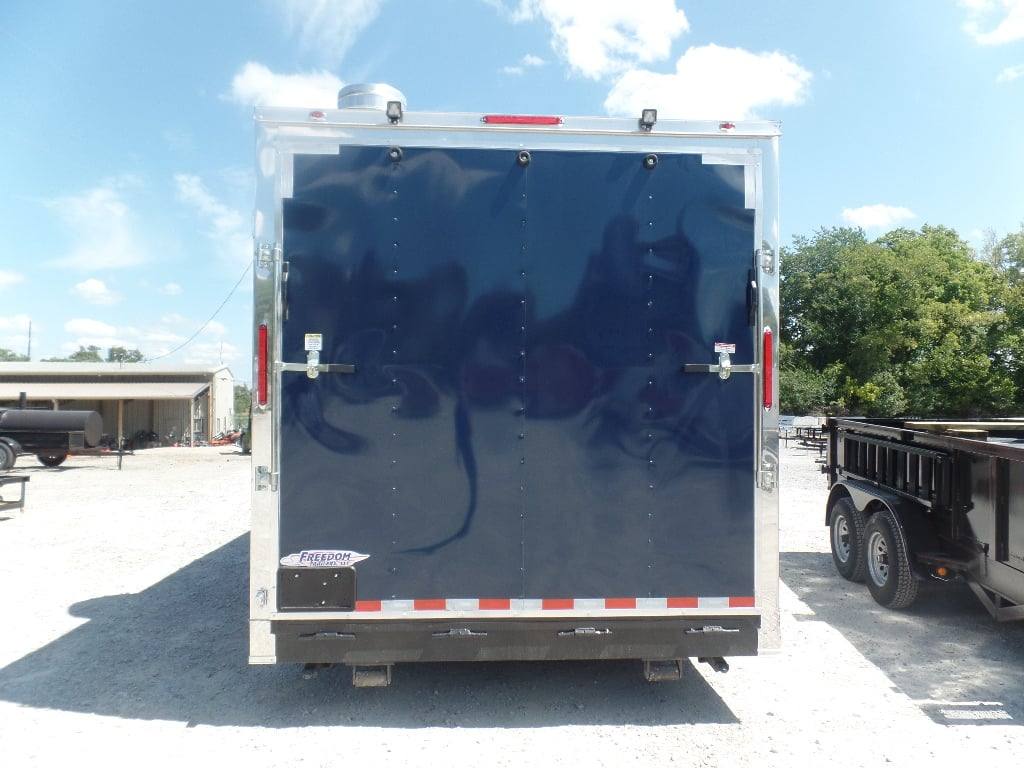 8.5' x 17' Indigo Blue Custom Concession Food Trailer