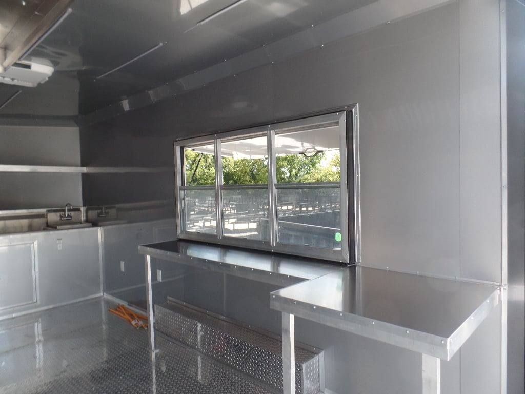 8.5' x 17' Indigo Blue Custom Concession Food Trailer