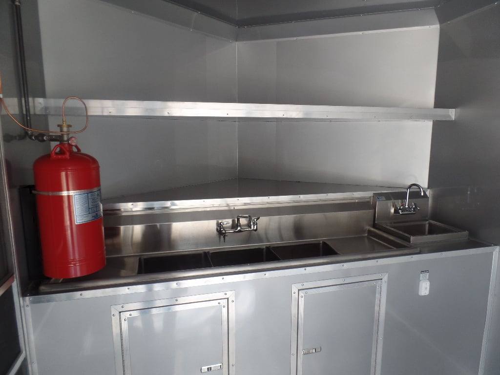8.5' x 17' Indigo Blue Custom Concession Food Trailer
