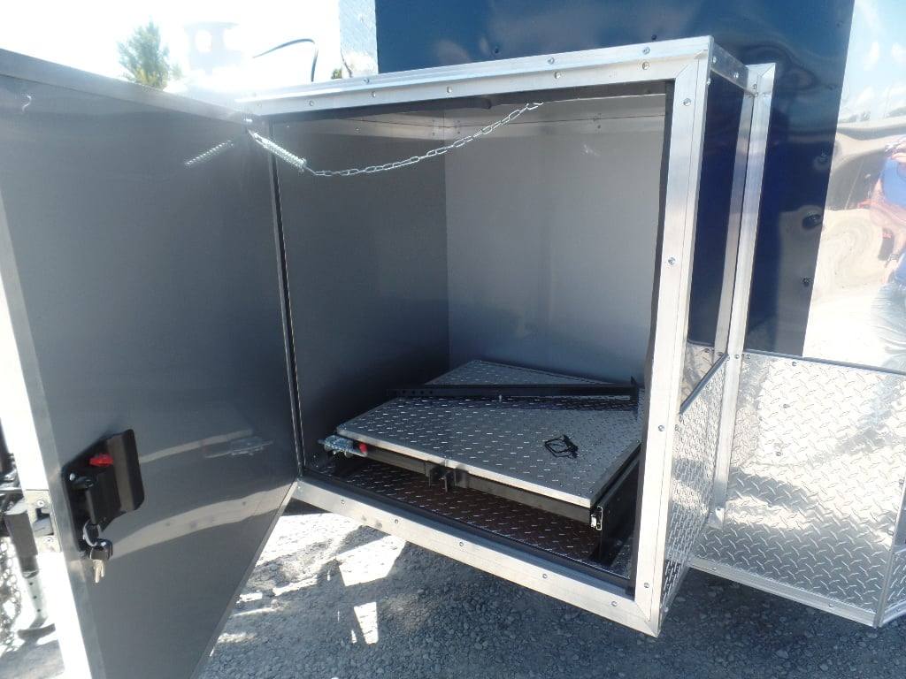 8.5' x 17' Indigo Blue Custom Concession Food Trailer