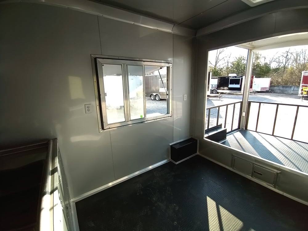 219-8.5-x-18-black-bbq-porch-food-vending-concession-trailer-19.jpg 8.5' x 18' Black BBQ Porch Food Vending Concession Trailer