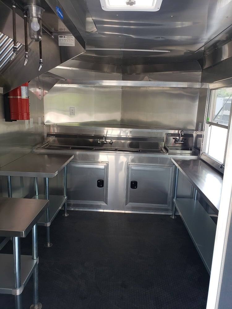 220-8.5-x-18-black-bbq-vending-concession-trailer-15.jpg 8.5' x 18' Black BBQ Vending Concession Trailer
