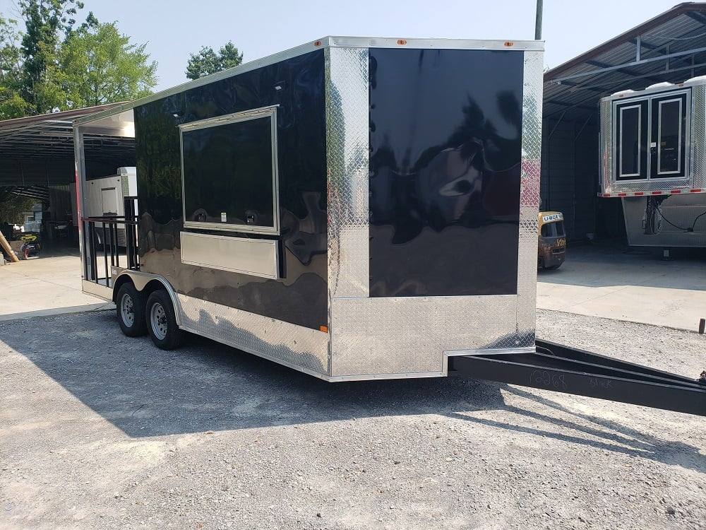 220-8.5-x-18-black-bbq-vending-concession-trailer-3.jpg 8.5' x 18' Black BBQ Vending Concession Trailer