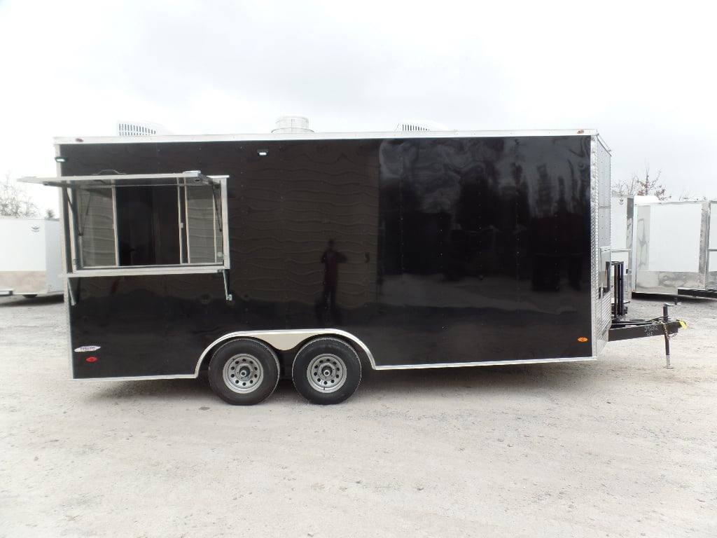223-8.5-x-18-black-concession-food-event-catering-trailer-11.jpg 8.5' x 18' Black Concession Food Event Catering Trailer