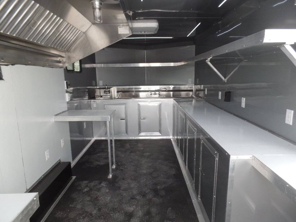 223-8.5-x-18-black-concession-food-event-catering-trailer-16.jpg 8.5' x 18' Black Concession Food Event Catering Trailer