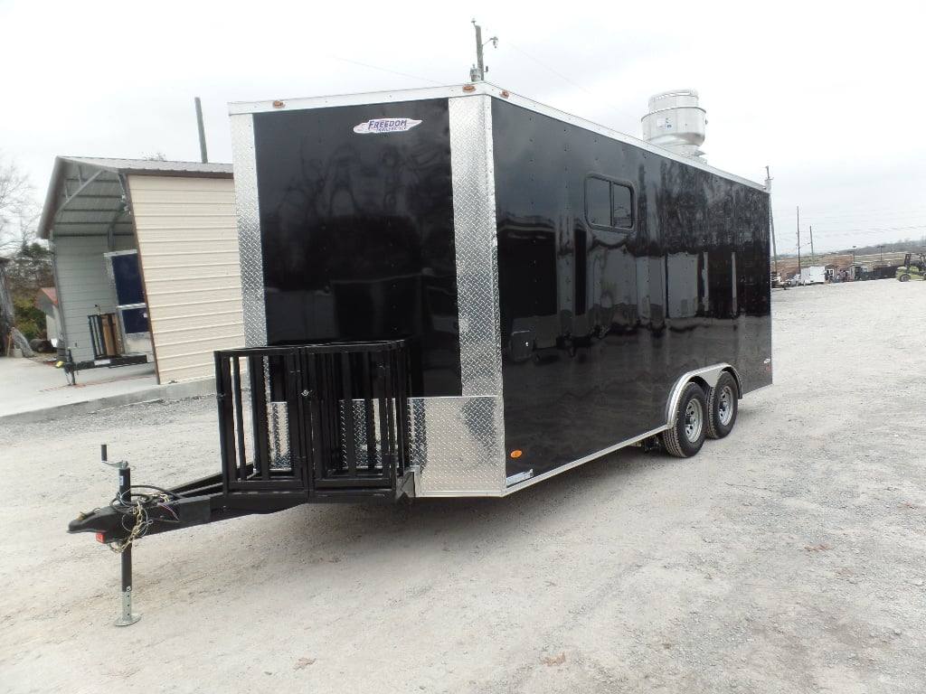223-8.5-x-18-black-concession-food-event-catering-trailer-21.jpg 8.5' x 18' Black Concession Food Event Catering Trailer
