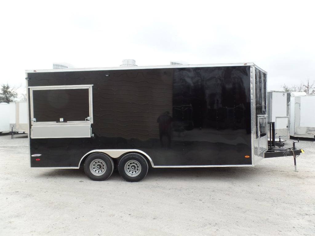 223-8.5-x-18-black-concession-food-event-catering-trailer-24.jpg 8.5' x 18' Black Concession Food Event Catering Trailer