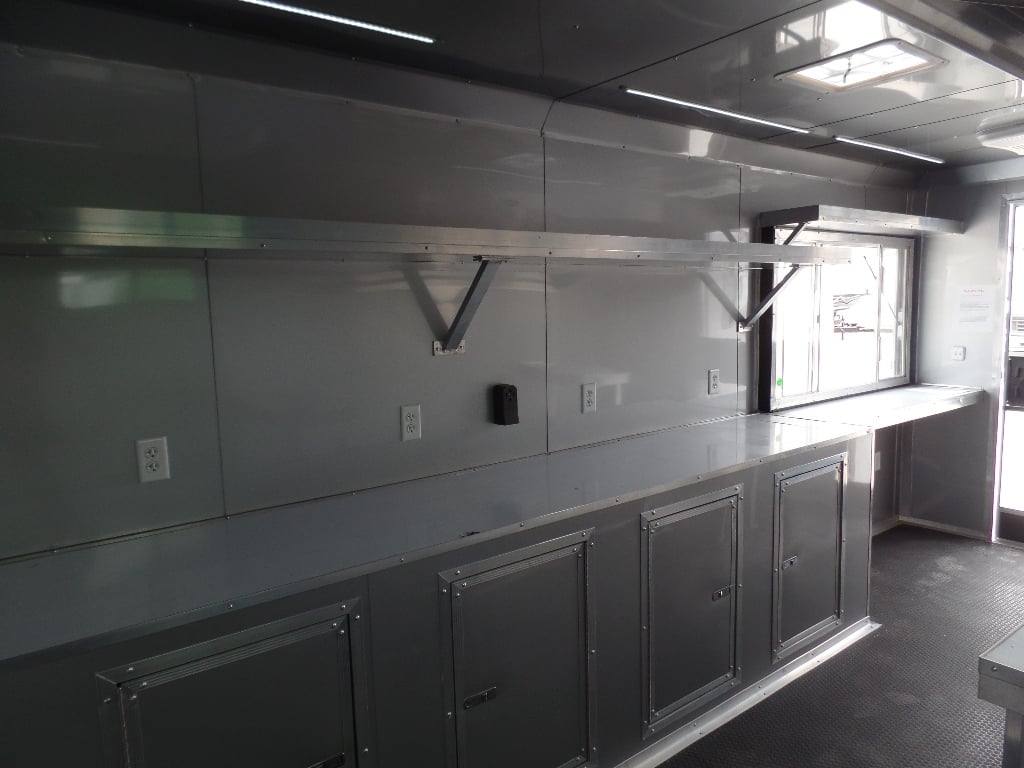 223-8.5-x-18-black-concession-food-event-catering-trailer-25.jpg 8.5' x 18' Black Concession Food Event Catering Trailer