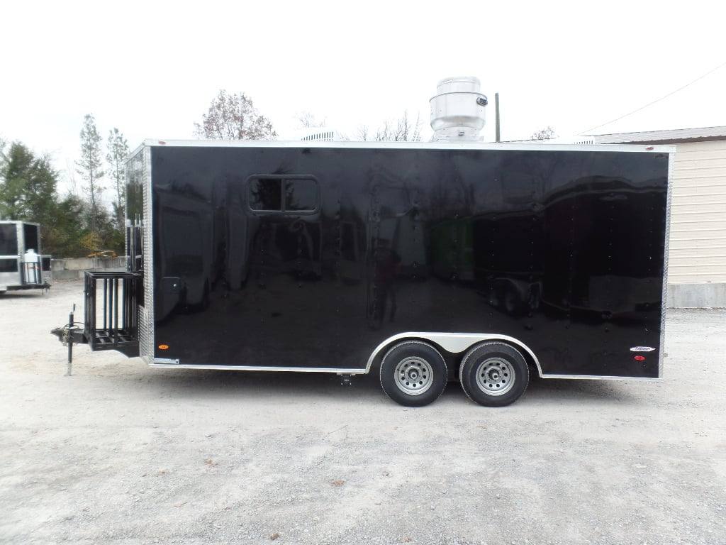 223-8.5-x-18-black-concession-food-event-catering-trailer-27.jpg 8.5' x 18' Black Concession Food Event Catering Trailer