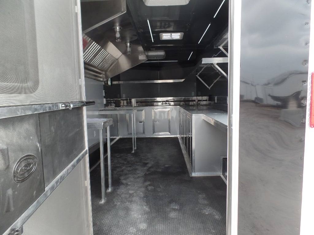 223-8.5-x-18-black-concession-food-event-catering-trailer-3.jpg 8.5' x 18' Black Concession Food Event Catering Trailer
