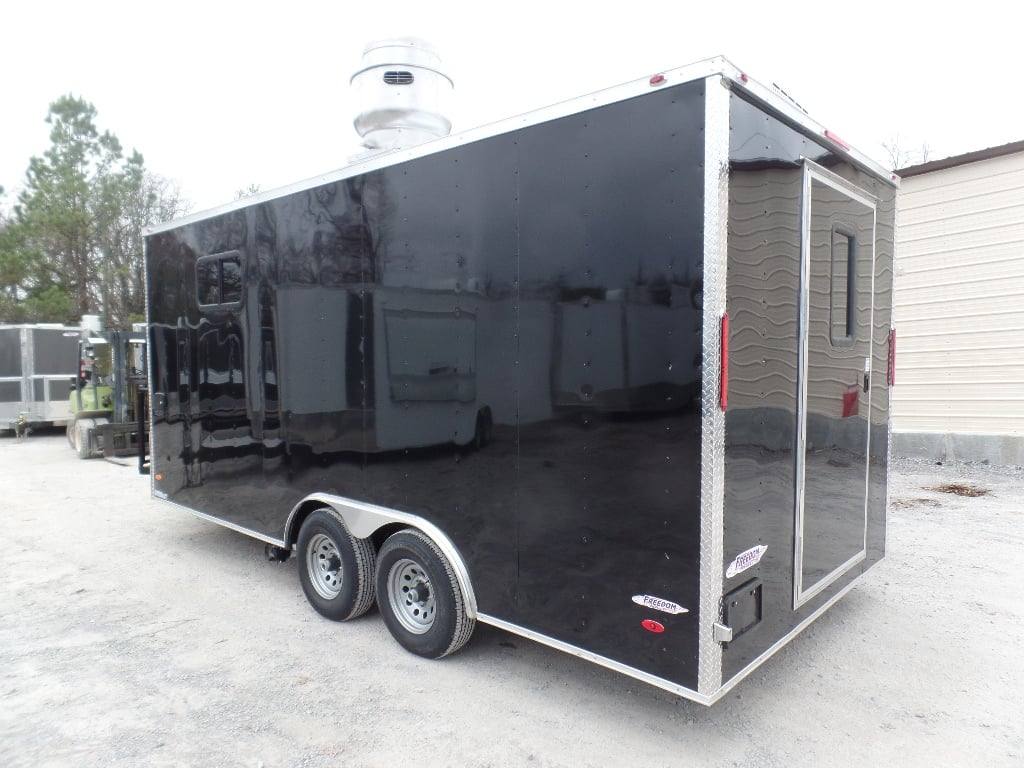 223-8.5-x-18-black-concession-food-event-catering-trailer-4.jpg 8.5' x 18' Black Concession Food Event Catering Trailer