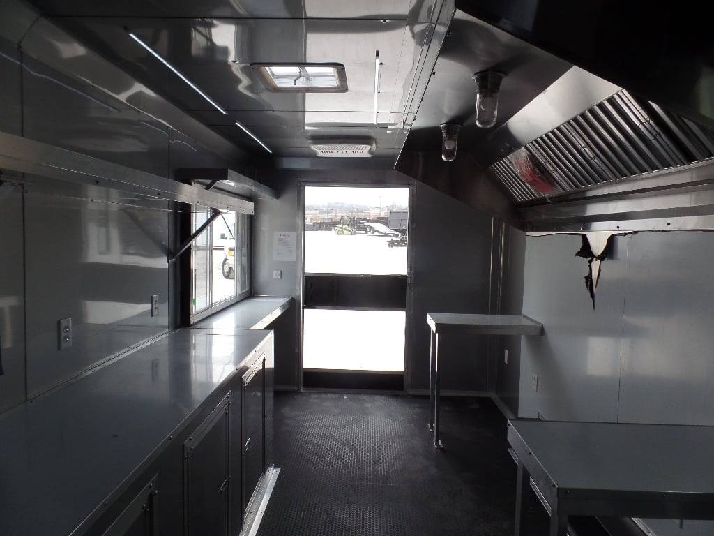 223-8.5-x-18-black-concession-food-event-catering-trailer-6.jpg 8.5' x 18' Black Concession Food Event Catering Trailer