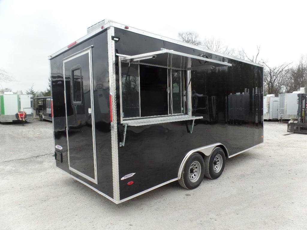 223-8.5-x-18-black-concession-food-event-catering-trailer-9.jpg 8.5' x 18' Black Concession Food Event Catering Trailer