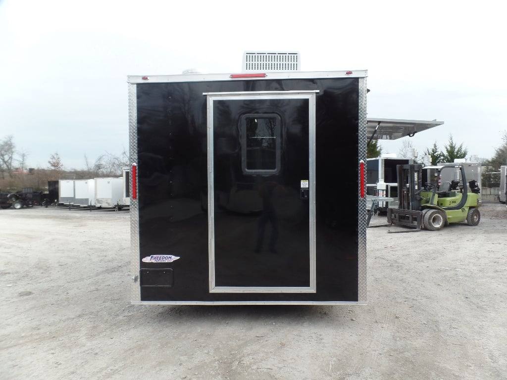 224-8.5-x-18-black-concession-food-trailer-with-appliances-11.jpg 8.5' x 18' Black Concession Food Trailer With Appliances