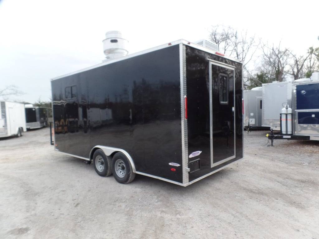 224-8.5-x-18-black-concession-food-trailer-with-appliances-15.jpg 8.5' x 18' Black Concession Food Trailer With Appliances