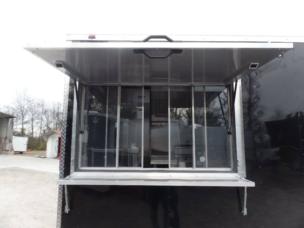 224-8.5-x-18-black-concession-food-trailer-with-appliances-21.jpg 8.5' x 18' Black Concession Food Trailer With Appliances