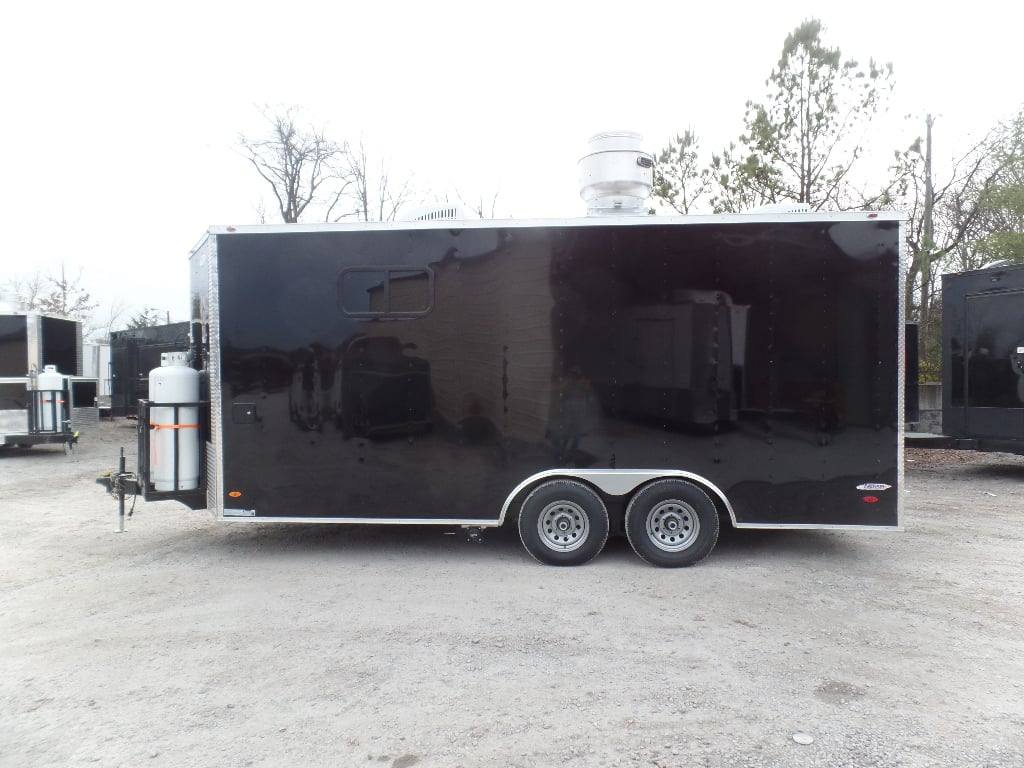 224-8.5-x-18-black-concession-food-trailer-with-appliances-22.jpg 8.5' x 18' Black Concession Food Trailer With Appliances