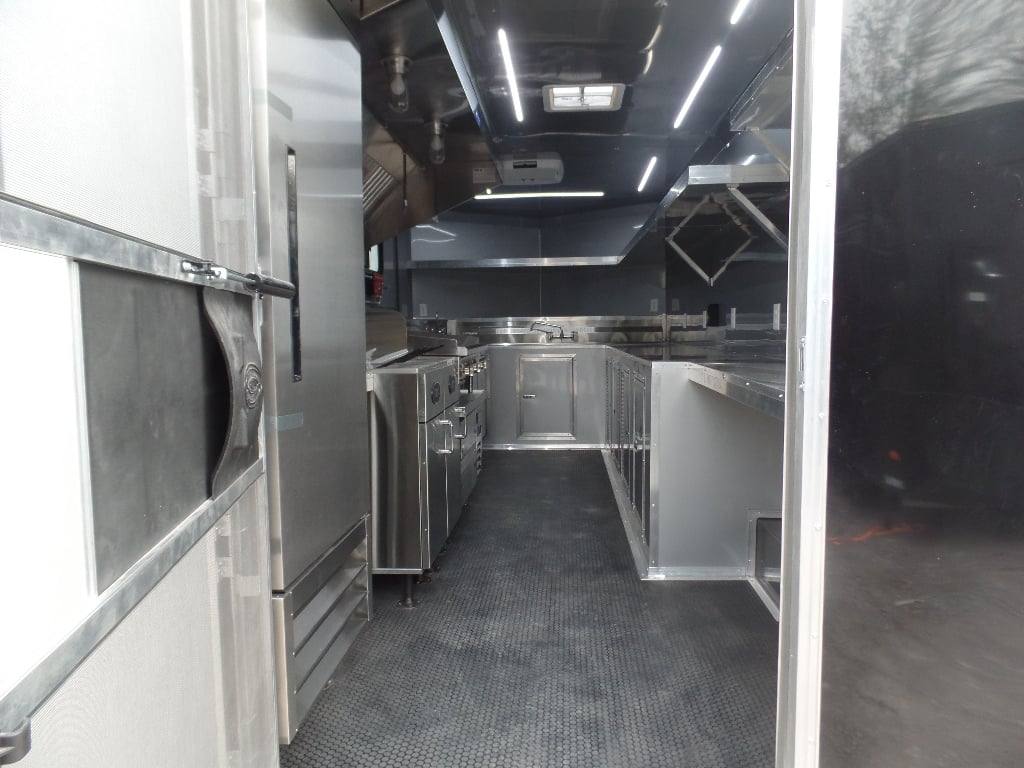224-8.5-x-18-black-concession-food-trailer-with-appliances-27.jpg 8.5' x 18' Black Concession Food Trailer With Appliances