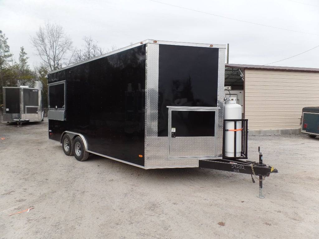224-8.5-x-18-black-concession-food-trailer-with-appliances-28.jpg 8.5' x 18' Black Concession Food Trailer With Appliances