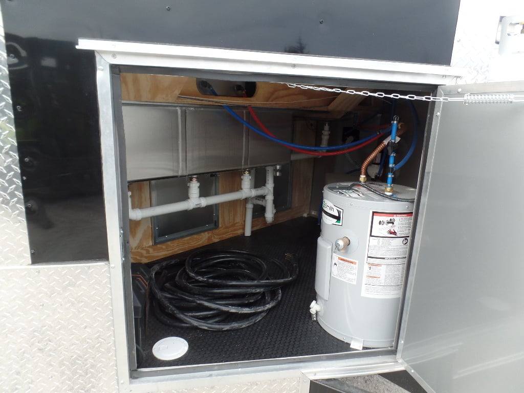 224-8.5-x-18-black-concession-food-trailer-with-appliances-3.jpg 8.5' x 18' Black Concession Food Trailer With Appliances