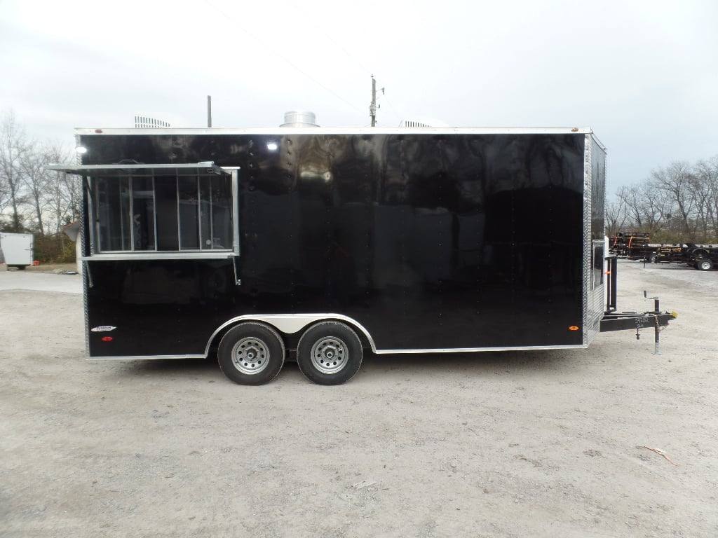 224-8.5-x-18-black-concession-food-trailer-with-appliances-30.jpg 8.5' x 18' Black Concession Food Trailer With Appliances