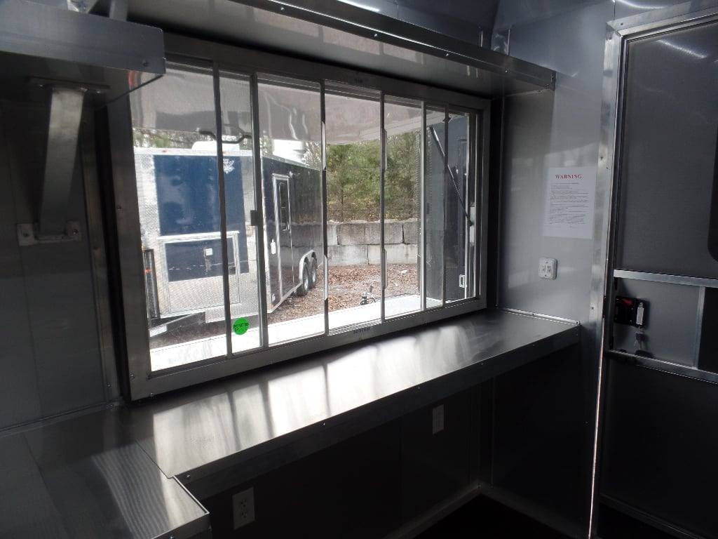 224-8.5-x-18-black-concession-food-trailer-with-appliances-32.jpg 8.5' x 18' Black Concession Food Trailer With Appliances