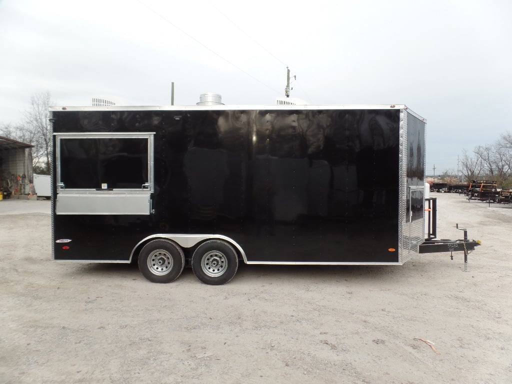 224-8.5-x-18-black-concession-food-trailer-with-appliances-35.jpg 8.5' x 18' Black Concession Food Trailer With Appliances