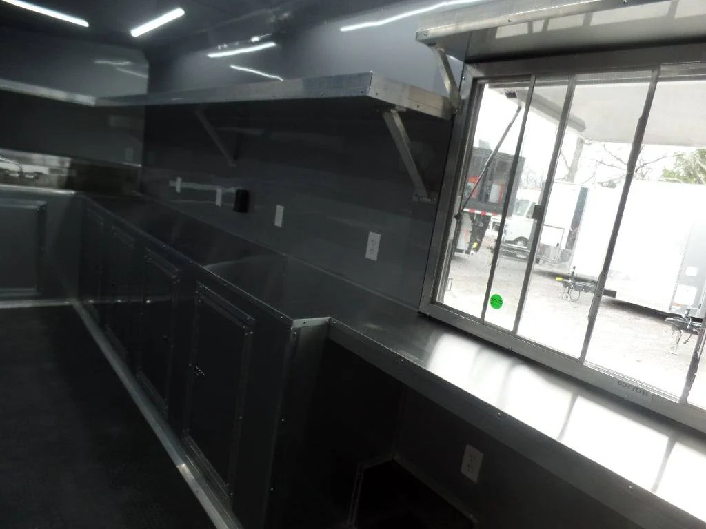 224-8.5-x-18-black-concession-food-trailer-with-appliances-5.webp 8.5' x 18' Black Concession Food Trailer With Appliances