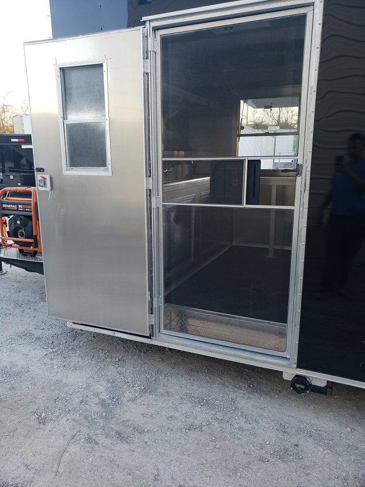 225-8.5-x-18-black-concession-food-trailer-with-appliances-18.jpg 8.5' x 18' Black Concession Food Trailer With Appliances