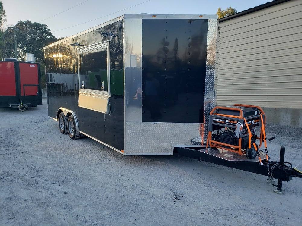 225-8.5-x-18-black-concession-food-trailer-with-appliances-22.jpg 8.5' x 18' Black Concession Food Trailer With Appliances