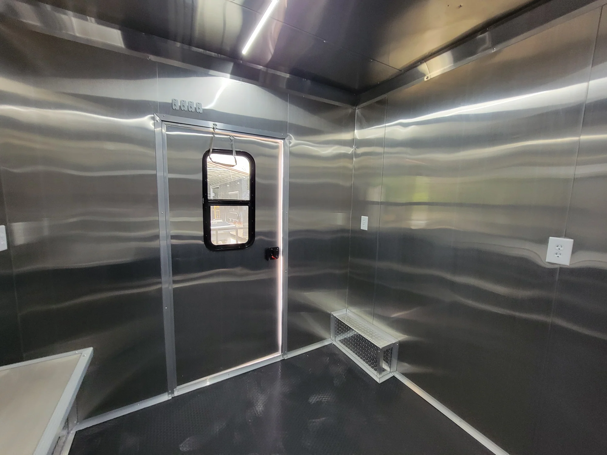 226-8.5-x-18-black-concession-trailer-with-8ft-bbq-porch-food-event-catering-15.webp 8.5' X 18' Black Concession Trailer With 8ft BBQ Porch Food Event Catering