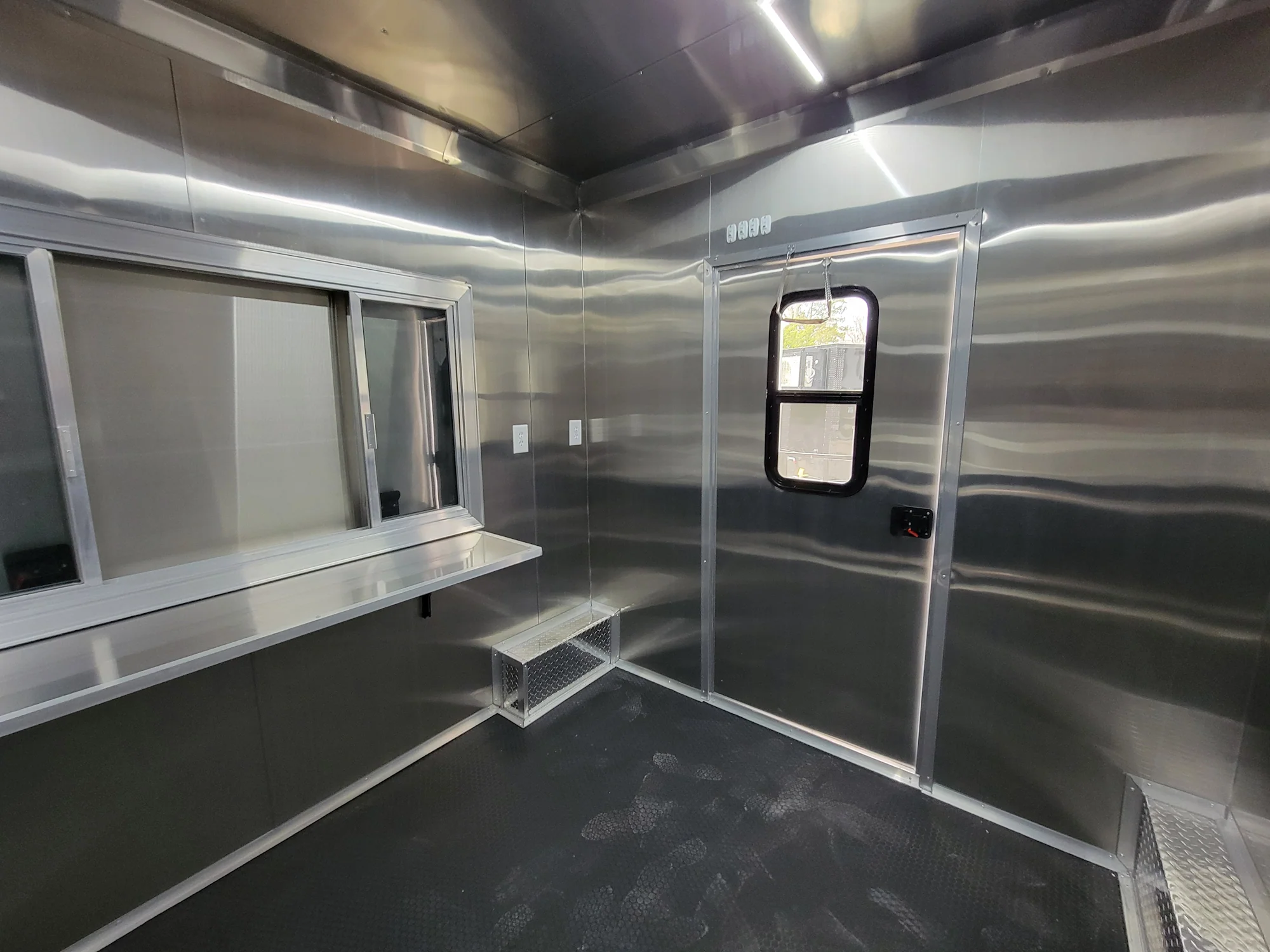 226-8.5-x-18-black-concession-trailer-with-8ft-bbq-porch-food-event-catering-16.webp 8.5' X 18' Black Concession Trailer With 8ft BBQ Porch Food Event Catering