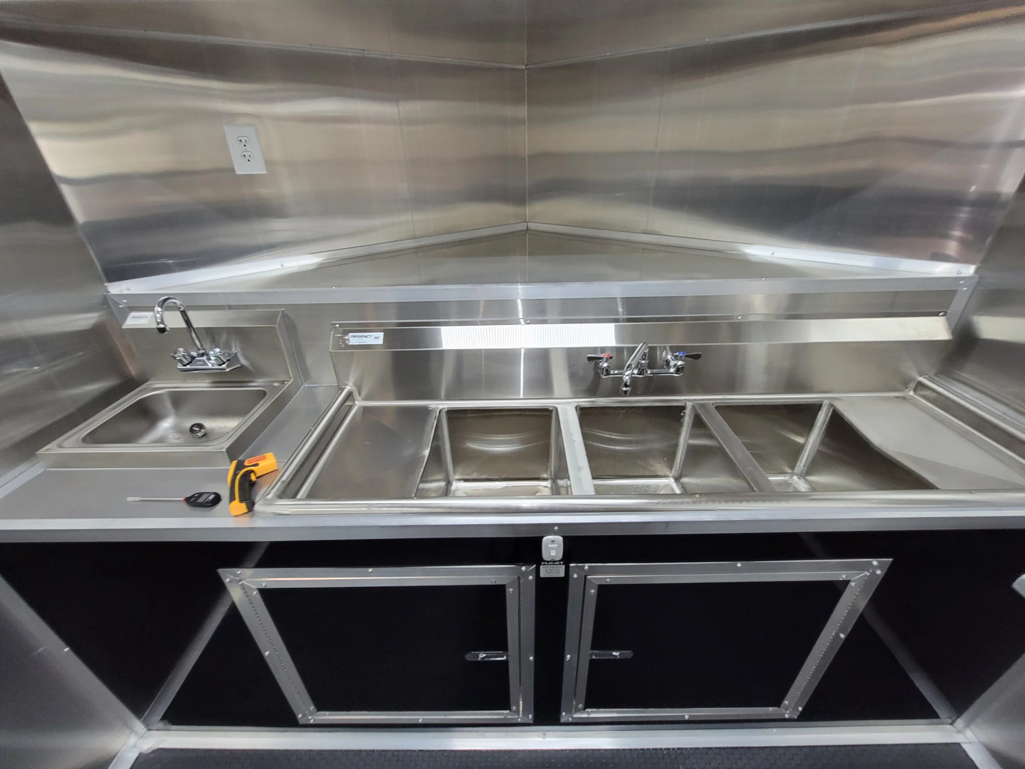 226-8.5-x-18-black-concession-trailer-with-8ft-bbq-porch-food-event-catering-18.webp 8.5' X 18' Black Concession Trailer With 8ft BBQ Porch Food Event Catering