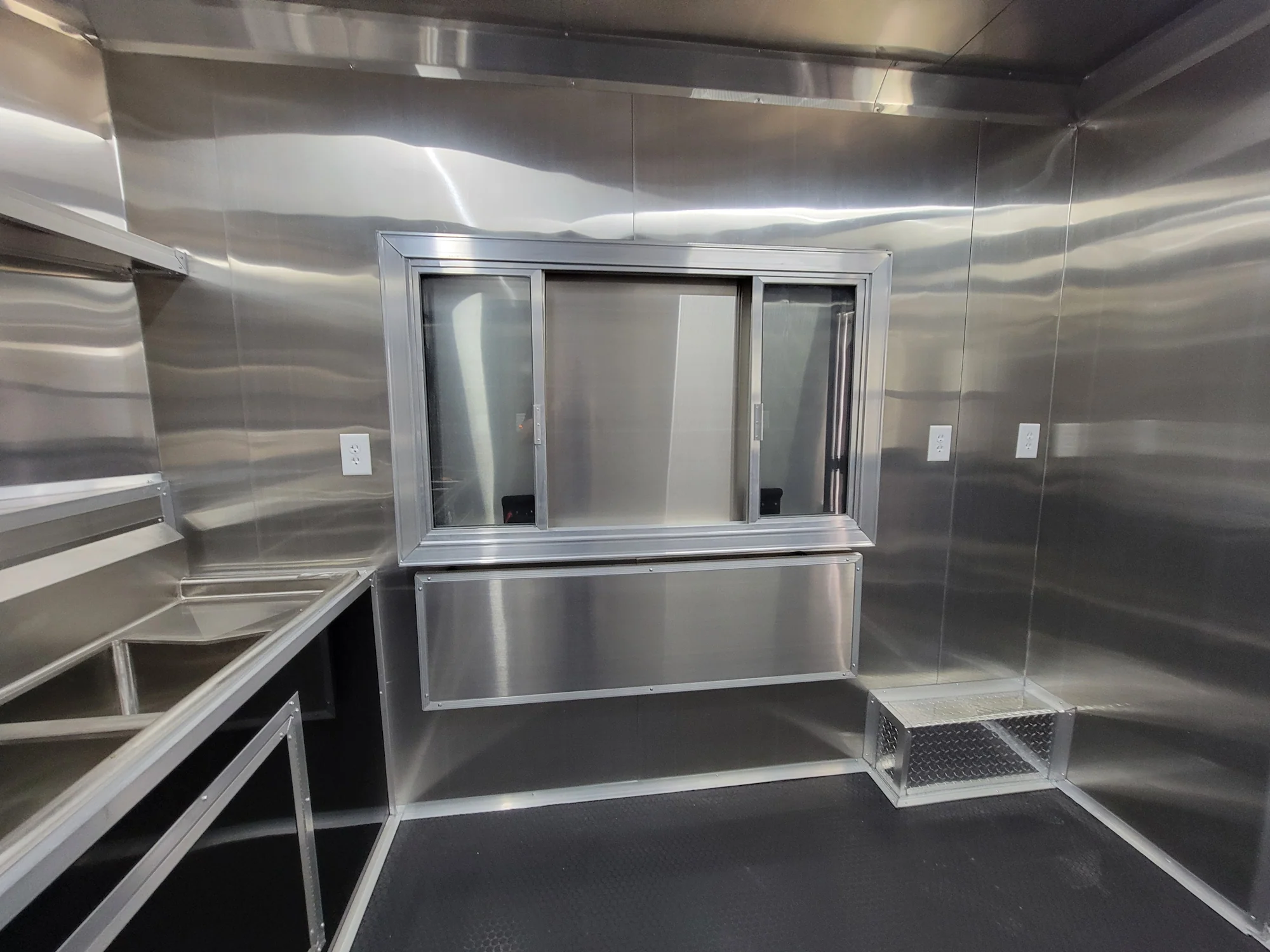 226-8.5-x-18-black-concession-trailer-with-8ft-bbq-porch-food-event-catering-20.webp 8.5' X 18' Black Concession Trailer With 8ft BBQ Porch Food Event Catering