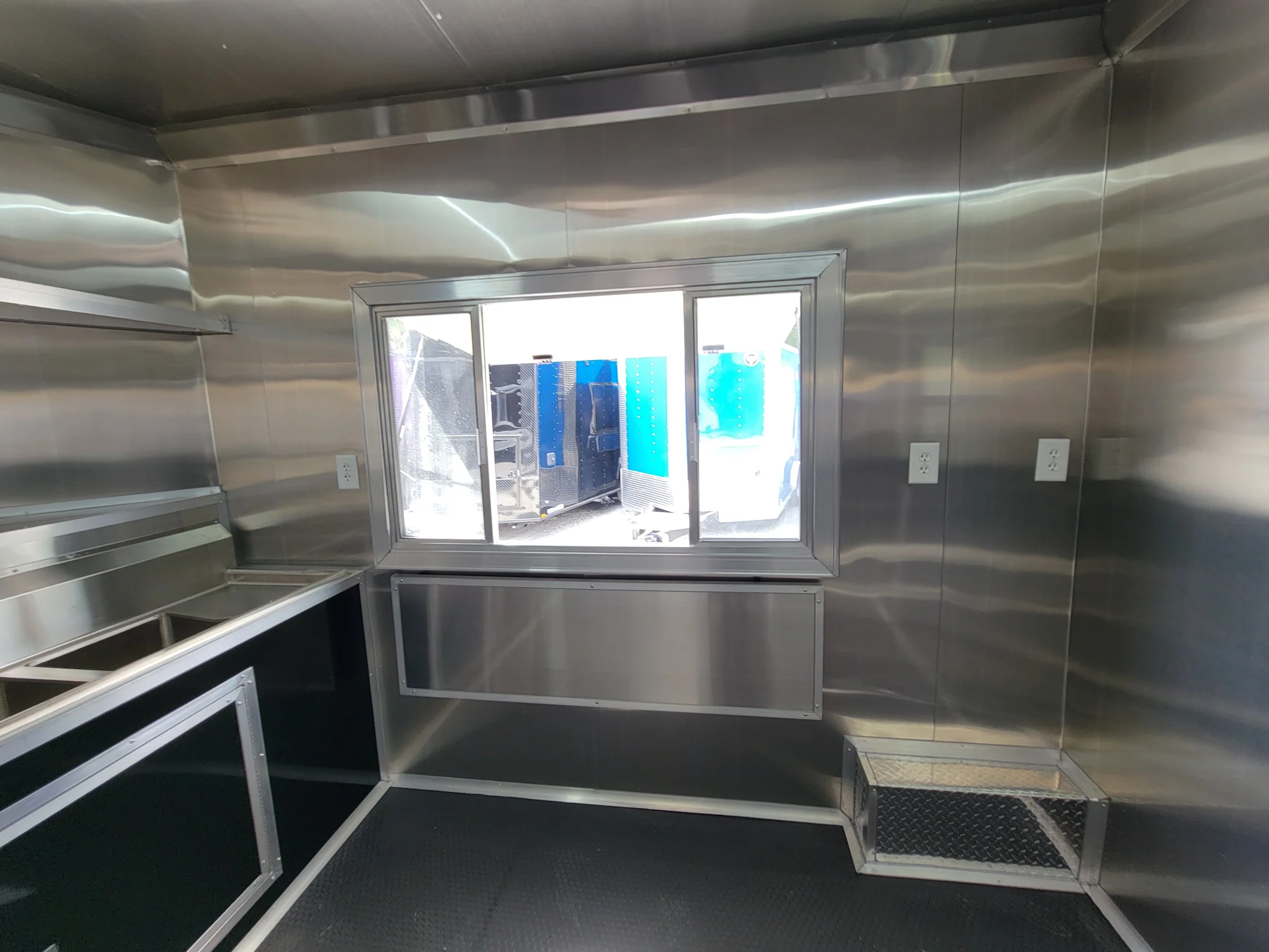 226-8.5-x-18-black-concession-trailer-with-8ft-bbq-porch-food-event-catering-22.webp 8.5' X 18' Black Concession Trailer With 8ft BBQ Porch Food Event Catering