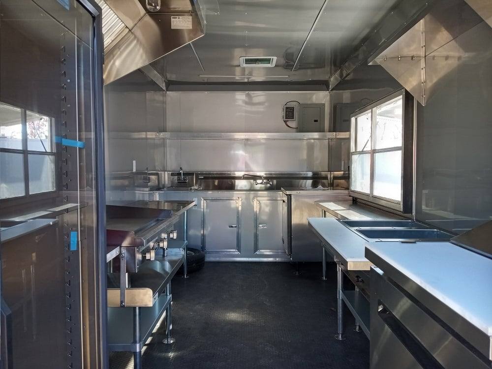 227-8.5-x-18-black-flat-nose-concession-trailer-with-appliances-10.jpg 8.5' x 18' Black Flat Nose Concession Trailer with Appliances