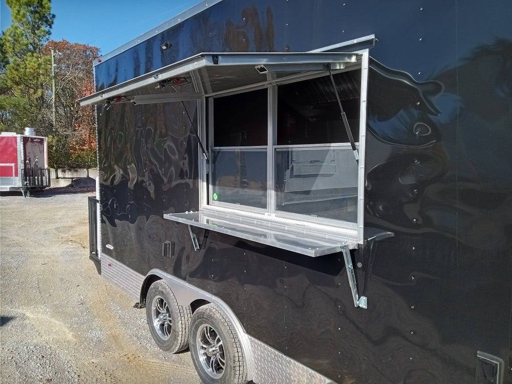227-8.5-x-18-black-flat-nose-concession-trailer-with-appliances-12.jpg 8.5' x 18' Black Flat Nose Concession Trailer with Appliances