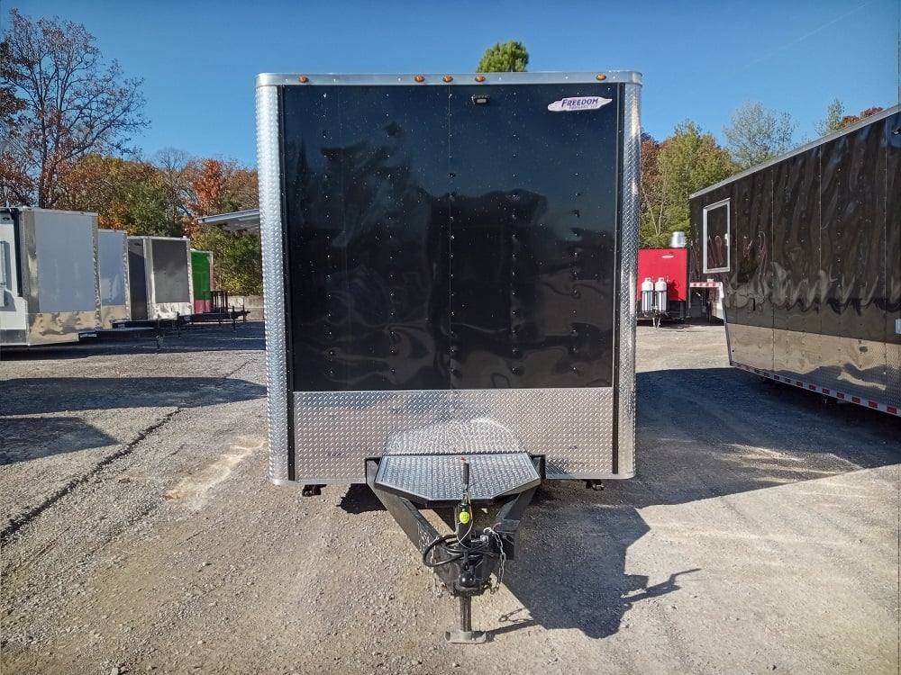 227-8.5-x-18-black-flat-nose-concession-trailer-with-appliances-2.jpg 8.5' x 18' Black Flat Nose Concession Trailer with Appliances