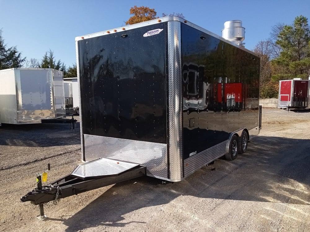 227-8.5-x-18-black-flat-nose-concession-trailer-with-appliances-3.jpg 8.5' x 18' Black Flat Nose Concession Trailer with Appliances