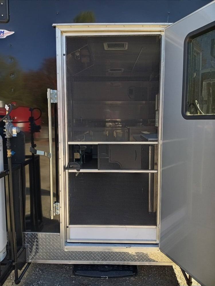 227-8.5-x-18-black-flat-nose-concession-trailer-with-appliances-30.jpg 8.5' x 18' Black Flat Nose Concession Trailer with Appliances