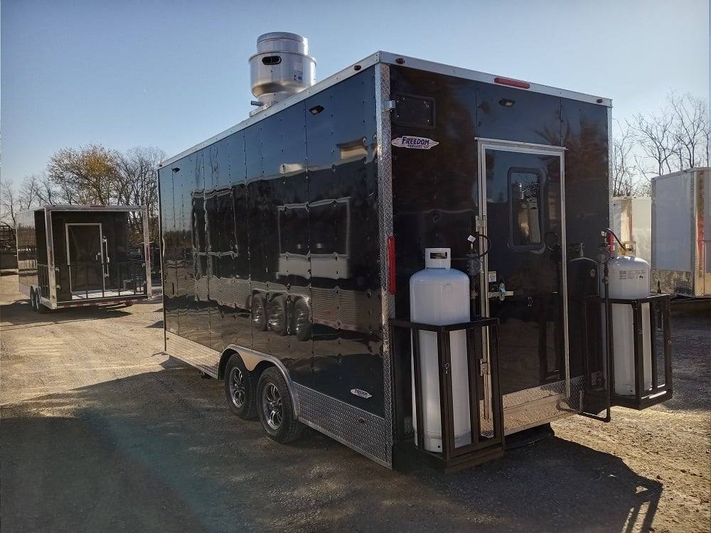 227-8.5-x-18-black-flat-nose-concession-trailer-with-appliances-6.jpg 8.5' x 18' Black Flat Nose Concession Trailer with Appliances