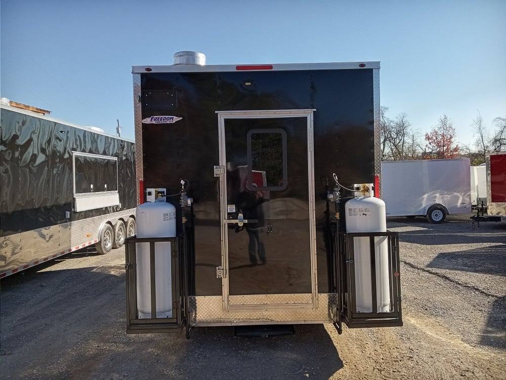 227-8.5-x-18-black-flat-nose-concession-trailer-with-appliances-7.jpg 8.5' x 18' Black Flat Nose Concession Trailer with Appliances