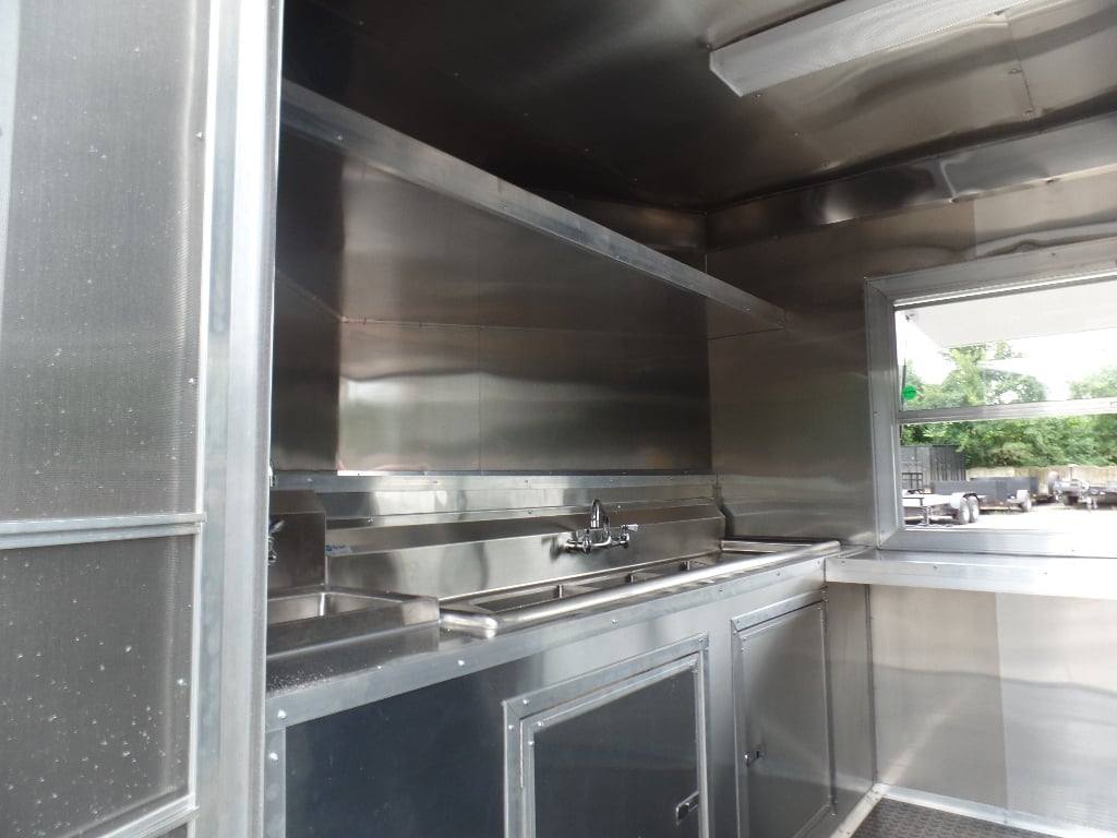 228-8.5-x-18-black-food-catering-concession-trailer-10.jpg 8.5' x 18' Black Food Catering Concession Trailer